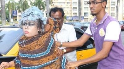 曾在拉也商业区游荡  画花脸女子患癌返乡休养 