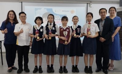 全槟小学华语即席演讲赛　杨渝姮郭柯言分夺冠 