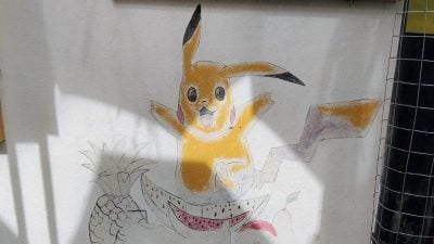 未经批准 意义不明　世遗区有涂鸦壁画 