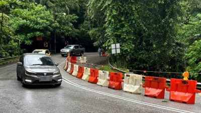 峇都丁宜路进行维修   关闭其中一条车道