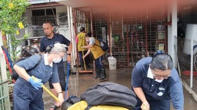 2州慈济志工及企业人士  携手助玻灾民清理家园