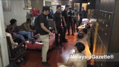 桑拿中心内疑有不正当性活动  警突击检查逮捕13名男子