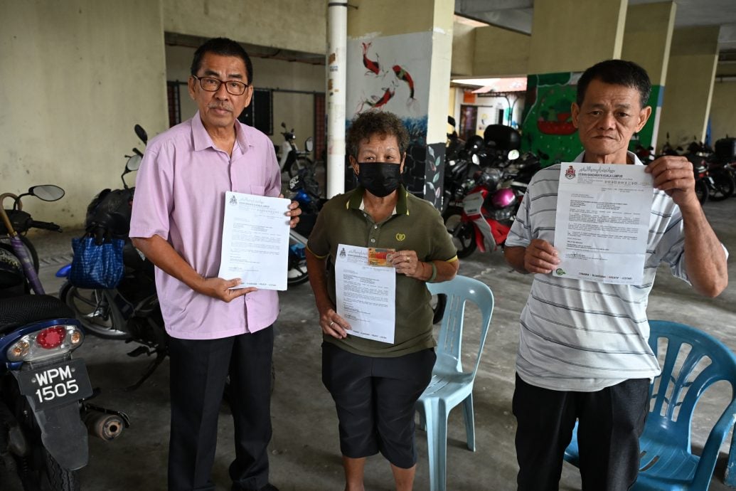 (大都会)甲洞横街人民组屋又有一对被DBKL要求搬迁/2图