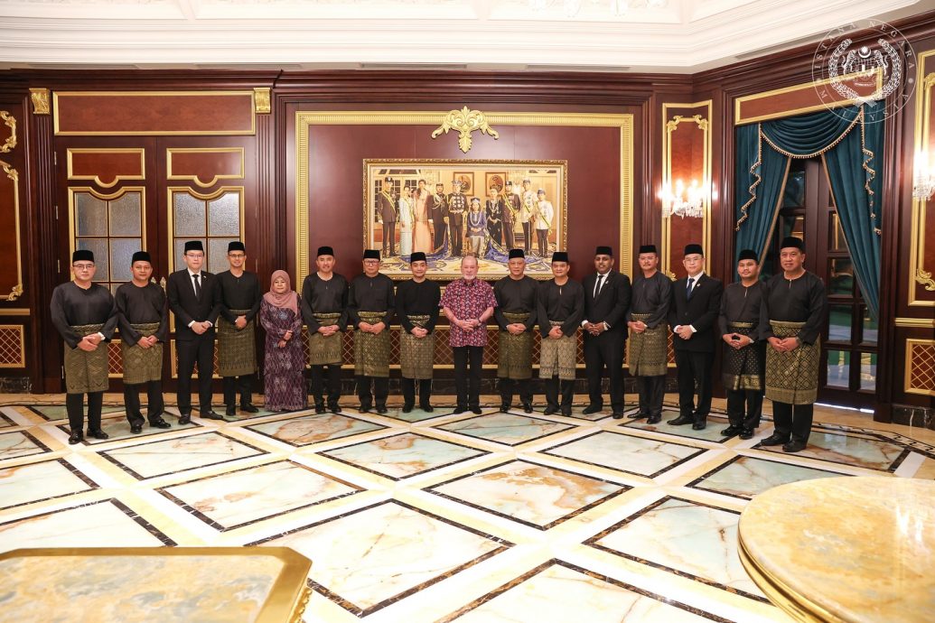 (已签发)全国:柔宫廷理事会和行政议会成员 觐见国家元首献上生日祝福