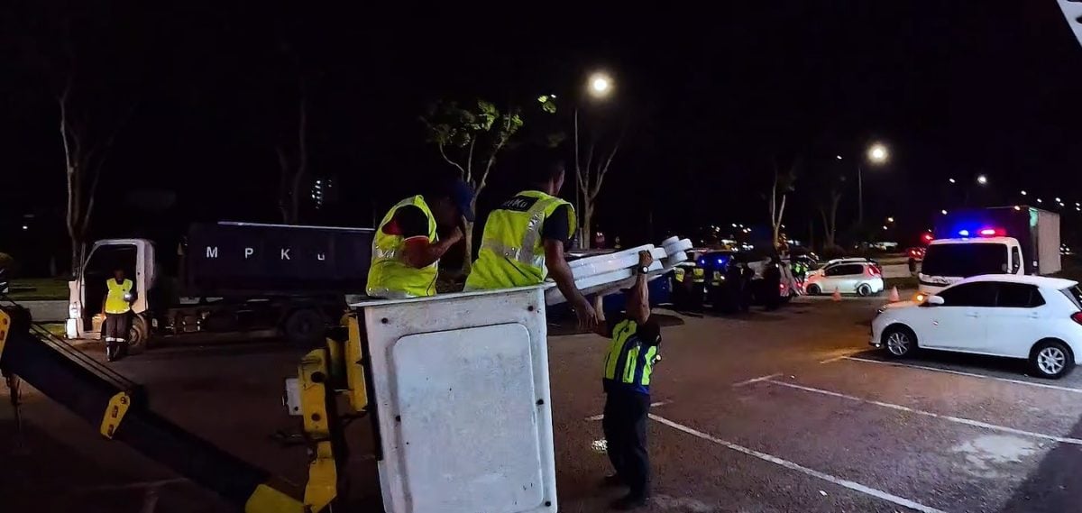 (已签发)柔:2家按摩中心无牌营业 古来市议会查封拆4广告牌