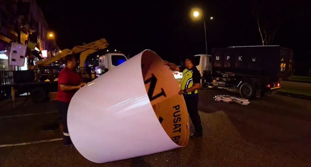 (已签发)柔:2家按摩中心无牌营业 古来市议会查封拆4广告牌