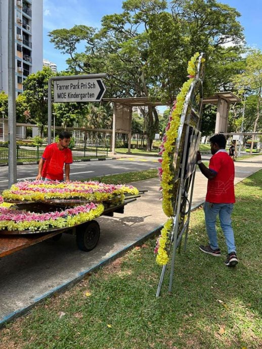 （已签发）柔：**取代前文**狮城二三事：70电子花圈阻道 丧家：难拒亲友好意