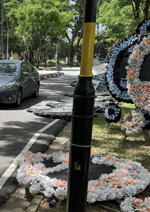 （已签发）柔：**取代前文**狮城二三事：70电子花圈阻道 丧家：难拒亲友好意