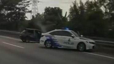 吸毒男拒临检开车逃   连撞数车被捕起获巴冷刀