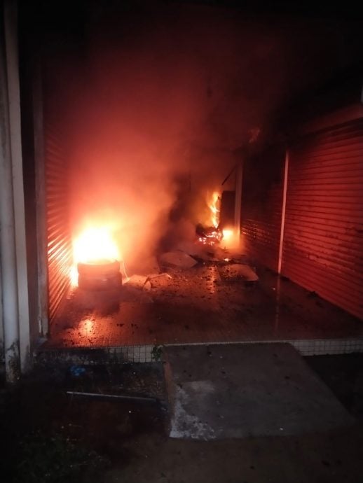 （已签发）柔：新居銮酒店底楼发生火灾   幸未造成人命伤亡  