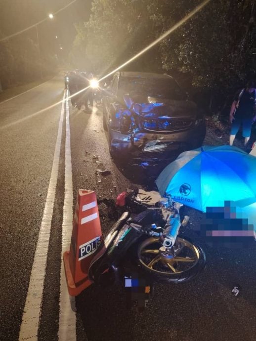 （已签发）柔：本那哇镇夺命车祸   32岁骑士亡