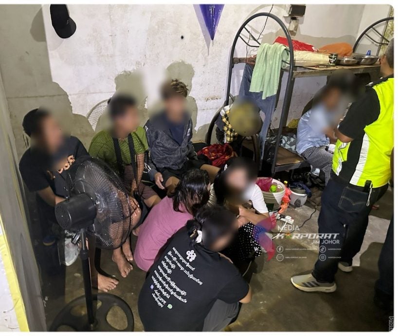 （已签发）柔：柔移民局突击楼房   逮捕74非法入境者