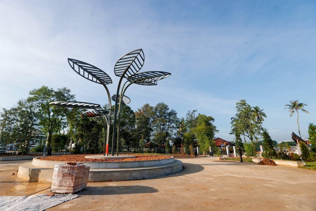 金海湾公共公园明年2月竣工 新山添新旅游景点