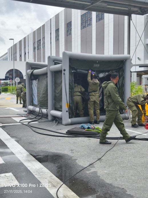 （已签发）柔：**版头之一**居銮火车站大型安全演习  摄政王亲临指导