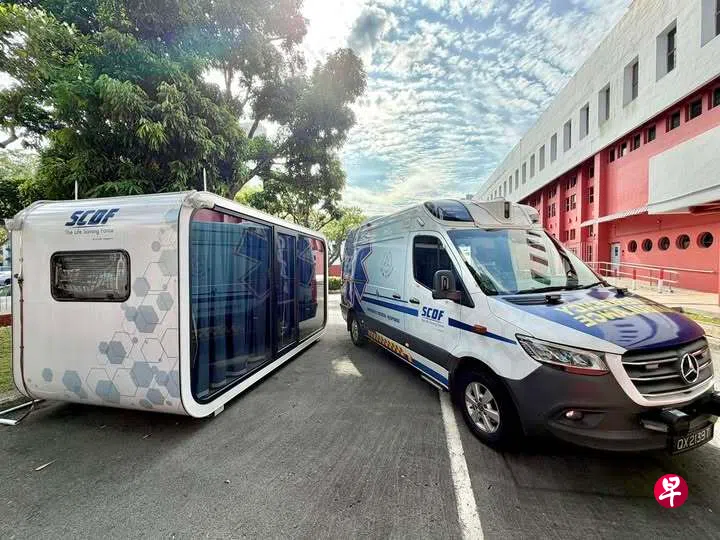 (已签发)柔:狮城二三事:狮城民防部队迁动态部署舱 至大巴窑公共图书馆