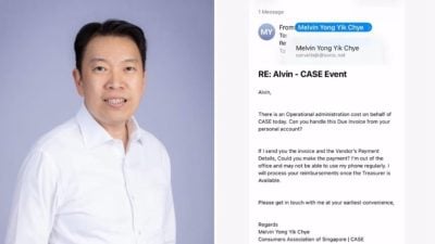 狮城消协会长杨益财遭冒名电邮行骗 吁民众提高警惕
