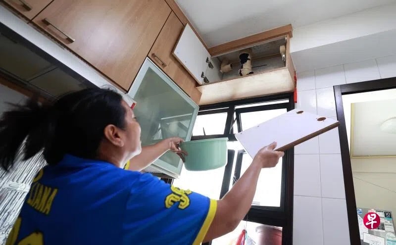 (已签发)柔:狮城二三事:男子臂卡水管2小时 楼下也遭殃