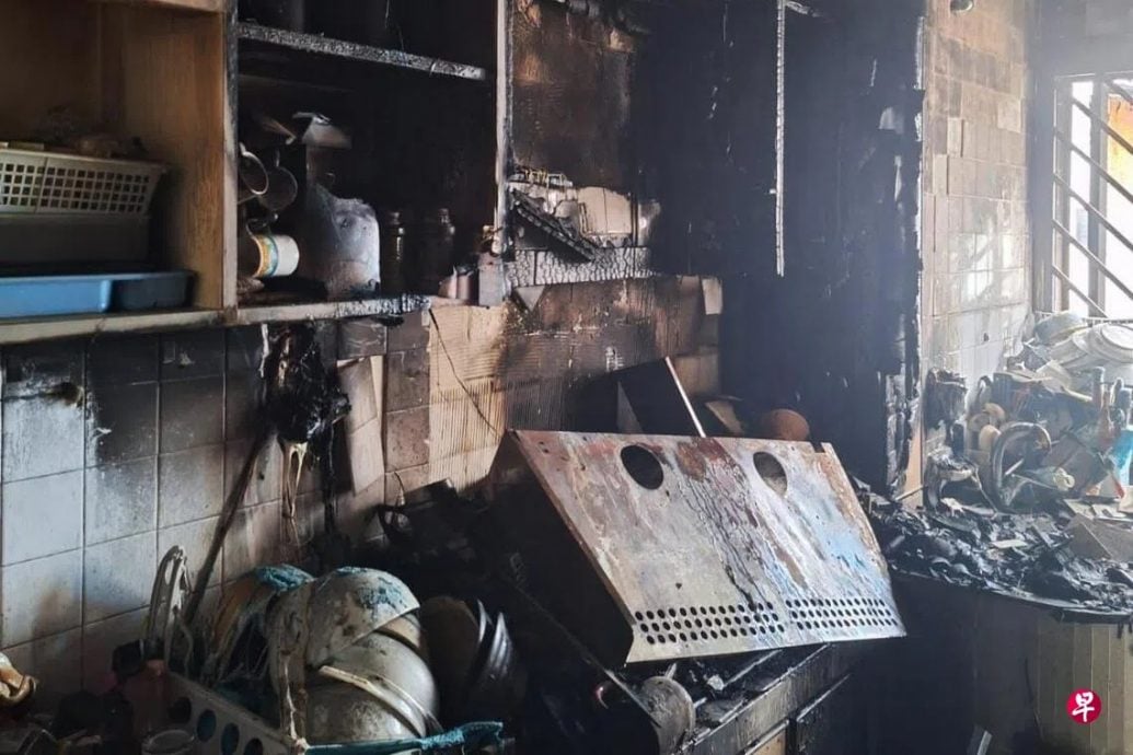 （已签发）柔：狮城二三事：疑做饭时无人看管 组屋厨房失火