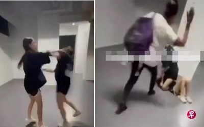 见两少女组屋楼下扭打 妇女劝架获网民赞