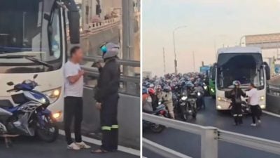 马新第二通道2司机争吵阻路 狮城移民局人员介入调节