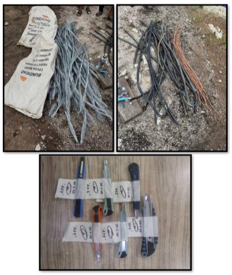 銮警破获4电缆偷窃案 捕3男起获1200令吉贼赃