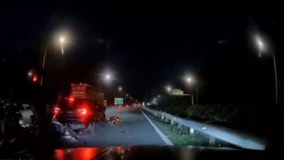 马新第二通道致命车祸   摩托碰撞酿1死1伤