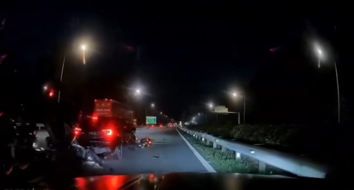 （已签发）柔：马新第二通道致命车祸   摩托碰撞酿1死1伤