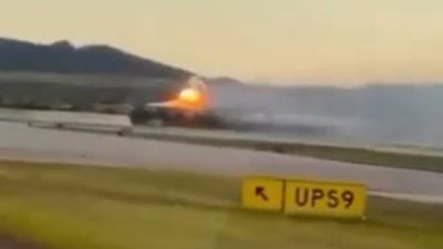 美国UPS货机机场坠毁最少3死11伤  爆炸瞬间画面曝光