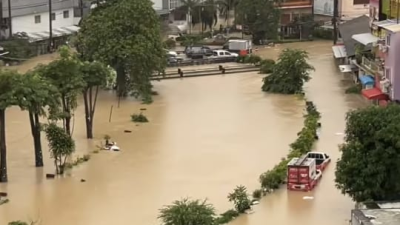 视频| 雨下不停 合艾第二波水灾