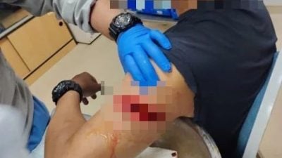 甲警突击持械打劫犯罪集团 3劫匪中枪 1警员被砍伤