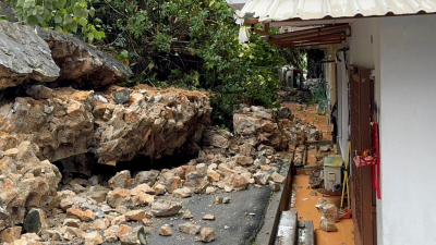 视频 | 友乃德花园土崩持续恶化  警方封路禁民众靠近