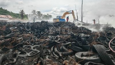 神手故障阻灭30%火点  “轮胎山”70%火势扑灭