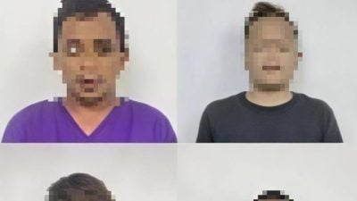 4男被捕 尿检阳性  石隆门警扫毒建功