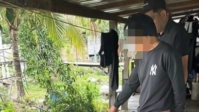 偷窃电缆被捕  毒虫身藏危险武器