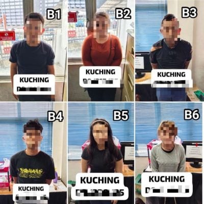 用社媒搞仙人跳 . 6男女落网