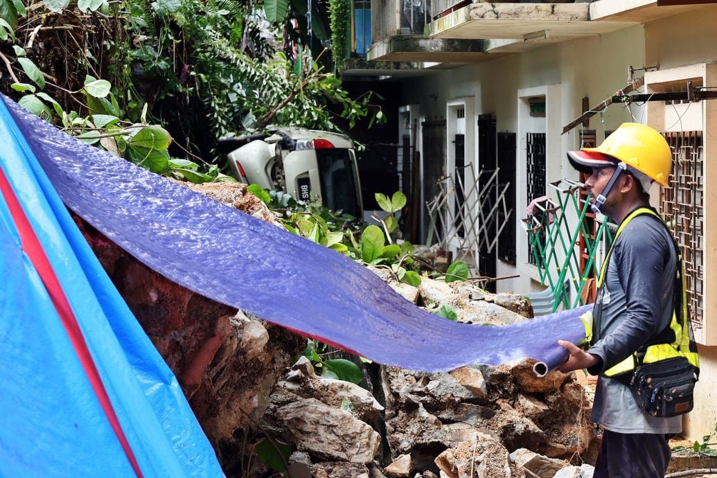 MEO3主文-大都会／跟进友乃德花园土崩情况／图