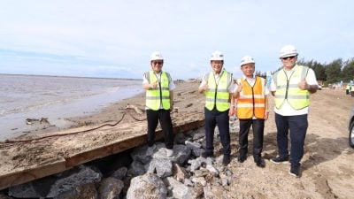 瓜拉峇南三角洲疏浚．工程进度比预期快0.27%