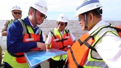 瓜拉峇南三角洲疏浚．工程进度达40% ​料明年杪完工