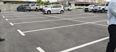 福州公会停车场翻新 . 陈超耀满意工程质量