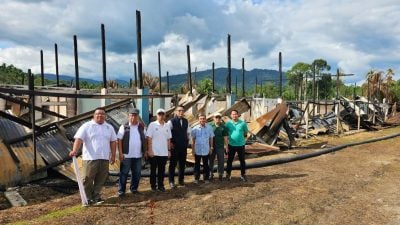 丹尼斯奥：透过灾管会发放 . 砂拨7万助重建家园