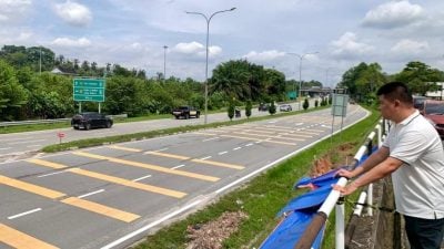 车祸黑区 居民忧心   斯里阿曼花园路口提升