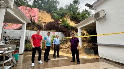 钻石花园土崩 殃及2屋　受灾户暂迁离家园