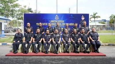 砂警察总监再纳 访诗巫警区总部