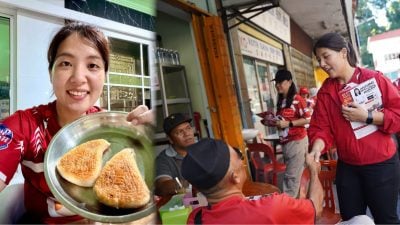 沙巴州选 | 董思筠日走数万步拜票 父自制潮州糕激励前行