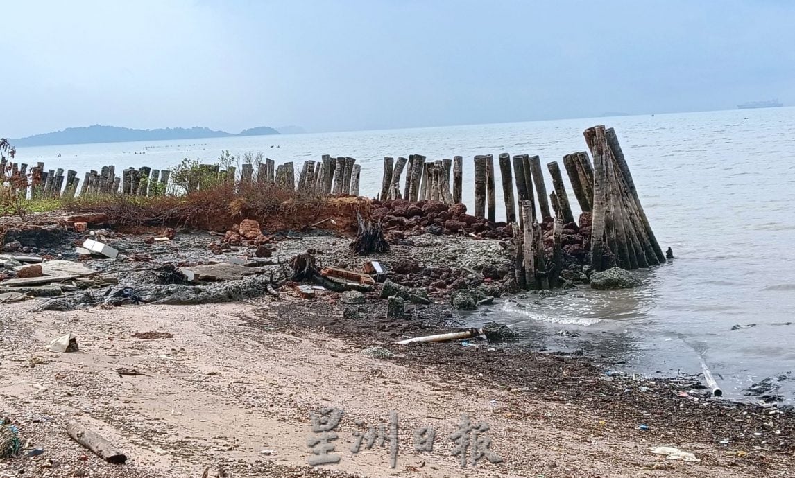 海蚀吞噬亚赖百米海岸·邱培栋：政府拨款50万紧急维修