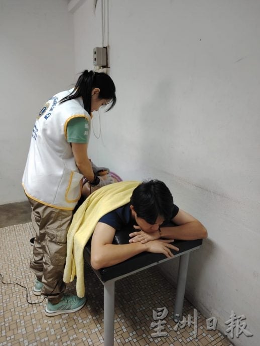 雪州中医狮子会团队 为媒体人义诊关注健康