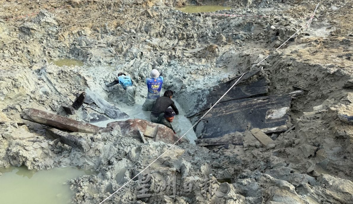 (古城封面主文)考古重写历史·双岛城古船挖掘区域列为禁区