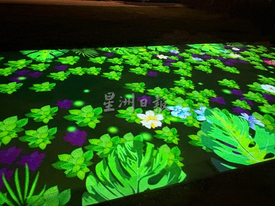 (大北马)旧关仔角直线公园灯光投影秀