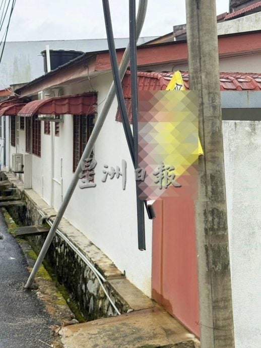 （供星洲网）NS芙蓉/芙蓉钻石花园再被盯上，连续两晚被偷电缆线