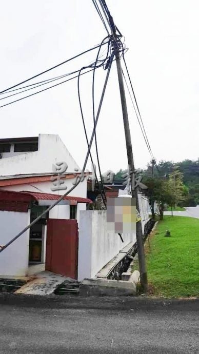 （供星洲网）NS芙蓉/芙蓉钻石花园再被盯上，连续两晚被偷电缆线